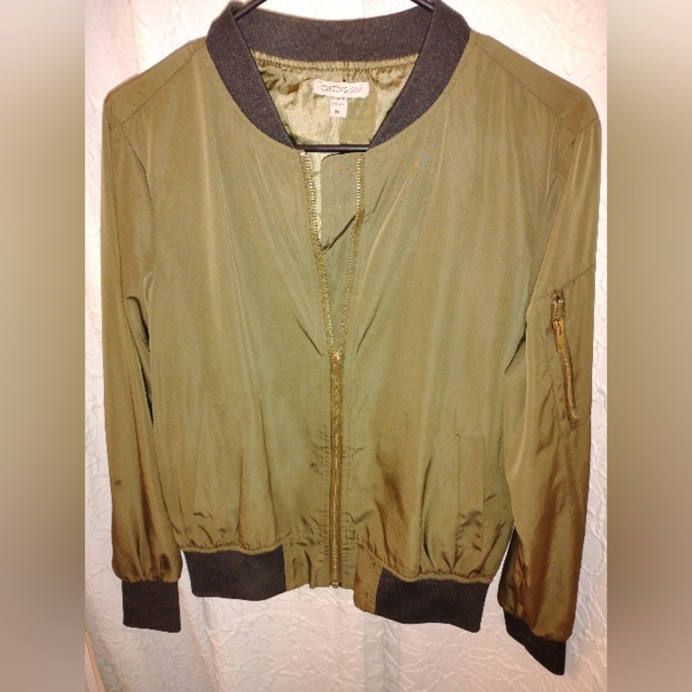 Casting LA Brand Olive Green Bomber Jacket
